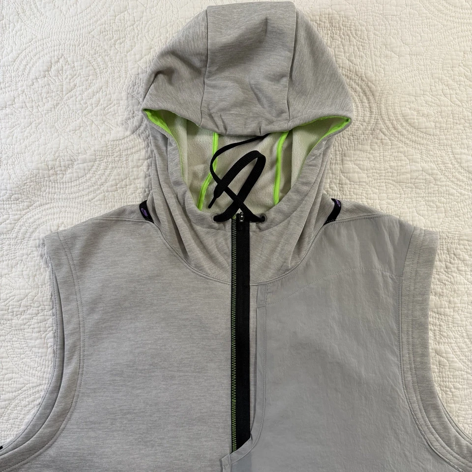 Nike Sport Block Logo Men’s Dri-Fit 1/2 Zip Hoodie Hooded Vest Size XXL 2XL - Image 4 of 4