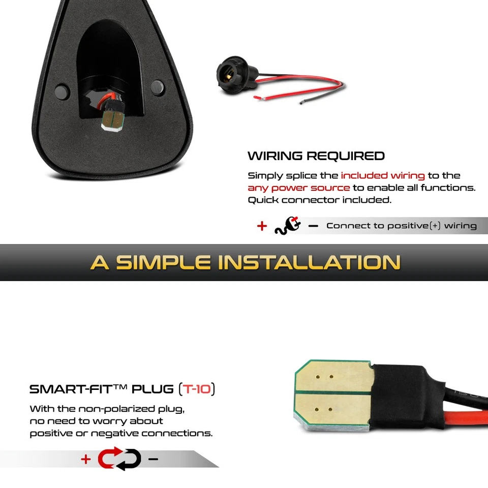 5PC LED Smoked Roof Clearance Running Lights For 99-16 F250 Super Duty F350 F450 - Image 4 of 4