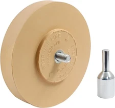 Decal Remover Eraser Wheel, Rubber Wheel Tool Kit 1 Count (Pack of 1) 