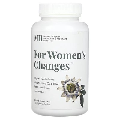 2 X Michael's Naturopathic, For Women's Changes, 180 Vegetarian Tablets