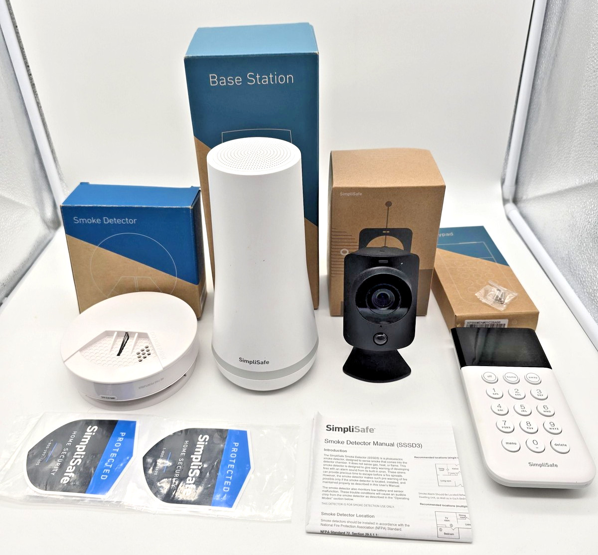 Base Station Smoke Detector Camera Keypad Manual