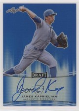 2015 Leaf Metal Draft Blue Prismatic 43/50 James Kaprielian #BA-JK1 Auto a2v