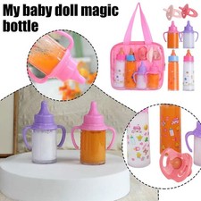 1set Baby Dolls Feeding Bottle Magic Set Disappearing 2025 Milk Pretend N9Y6