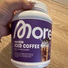 more Iced Coffee Protein-Getr&auml;nkepulver Dark Cookie Crumble Kaffee, Dose