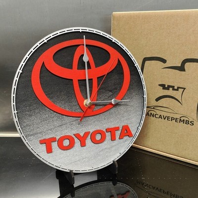Toyota Style Wanduhr - Garage, Männerhöhle, Werkstatt - einzigartiges Geschenk