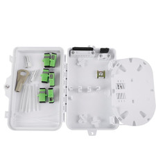 6 Port FTTH Fiber Distribution Box - Splitter Box for SC, FC, E2000 Adapters