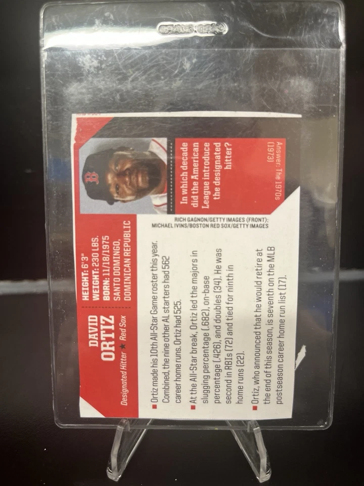 2016 Sports Illustrated for Kids Series 5 - David Ortiz #554 - Image 2 of 2