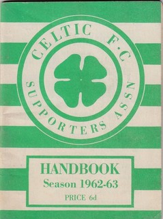 1962/63 CELTIC FC SUPPORTERS HANDBOOK 65 PAGES (VG)