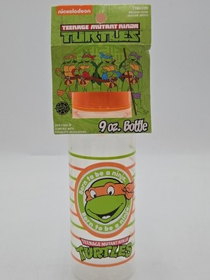 Teenage Mutant Ninja Turtles TMNT 9oz Baby Bottle Nickelodeon 2014 BPA Free