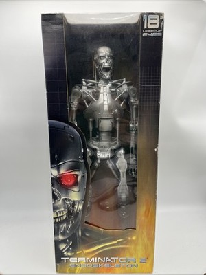 NECA Terminator 2 Endoskeleton T-800 Light up Eyes 1/4 Scale 18'' NEW 