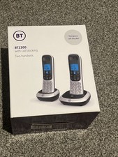 BT2200 Digital Cordless Home Telephone Handset | 2 Twin Handsets | Brand New 