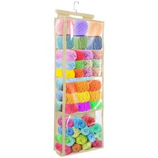 Door Hanging Yarn Storage Organizer Knitting Crochet Organizer Yarn Ball Storage