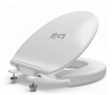 Safe Buns Round Toilet Seat - Patented Dual Lock Rims