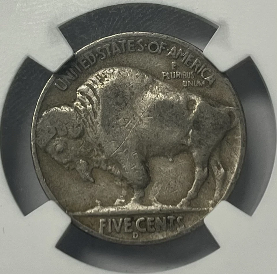 1936 D 3 1/2 Leg Buffalo Nickel ANACS VG 8 - Image 4 of 4