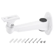 Security Camera Mounting 7.4" Universal CCTV IP Bracket Aluminum Alloy White