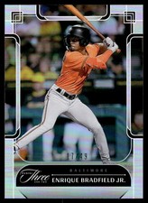 2024 Panini Three and Two Holo Silver Enrique Bradfield Jr. 17/49 Baltimore