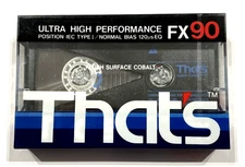That's FX 90 vintage audio cassette  blank tape  sealed Made in Japan Type I