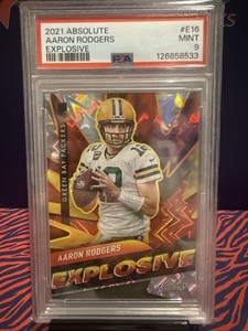 2021 Panini Absolute Explosive Aaron Rodgers Case Hit SSP PSA 9 (one Higher)
