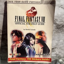 Final Fantasy VIII Official Strategy Guide Toys R Us Exclusive w/ Stickers 1999