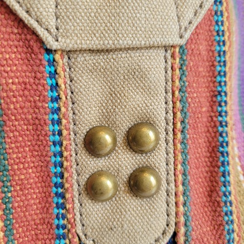 Fossil Keyper Maddox Striped Tapestry Satchel Purse Boho Large  See Descript! - Picture 23 of 23