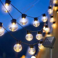 Solar Lichterkette 3,5M 10Er LED Warmweiß 8 Modi Wasserdicht FüR Garten Balkon