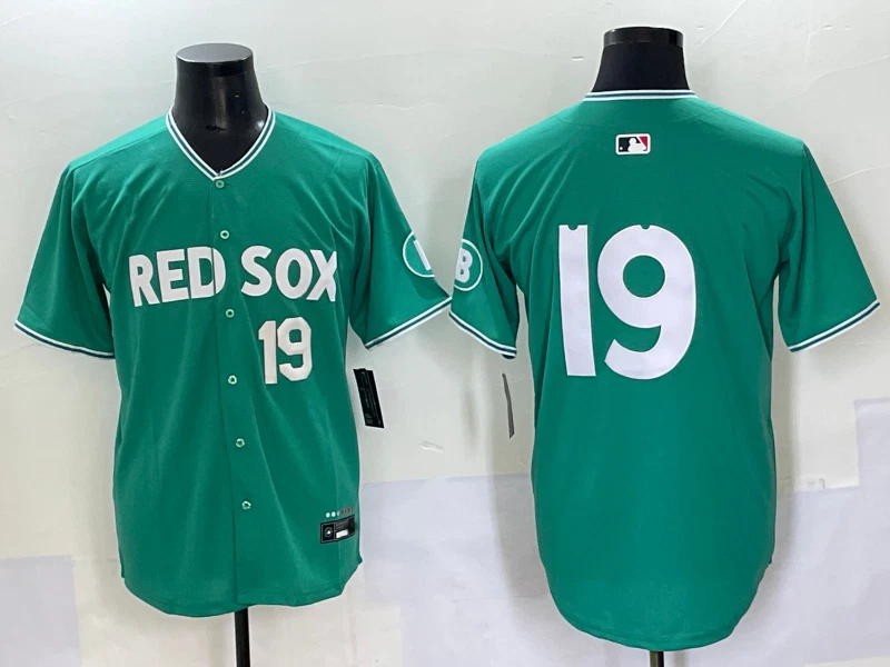 Men's Red Sox #19 Roman Anthony Green 2025 City Connect  Player Jersey
