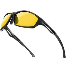 Lunettes de Conduite de Nuit Verres Jaune Polarisés Lentille, Lunettes de Vis...