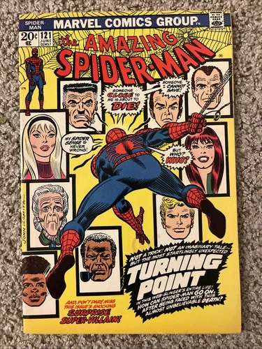 Marvel Comics Amazing Spider-Man #121 Death of Gwen Stacy 1973 Bronze Comic Book