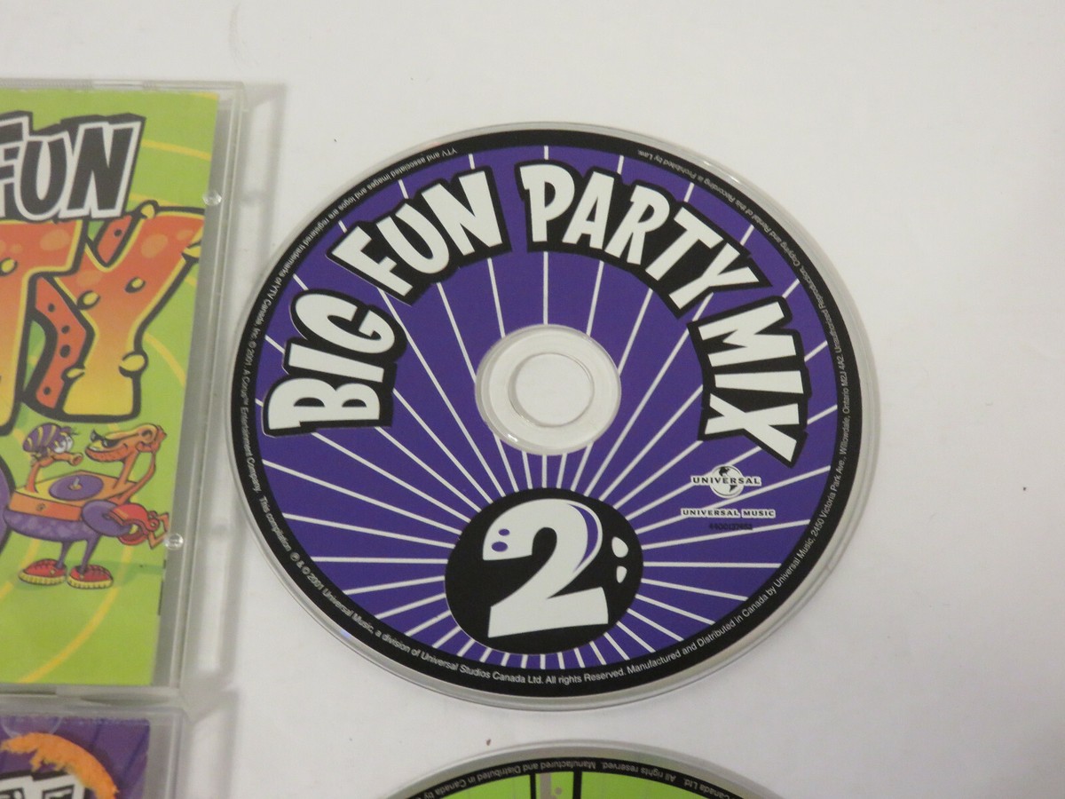 YTV BIG FUN PARTY MIX 2 & 3 CD LOT COLLECTION 2001 CANADA