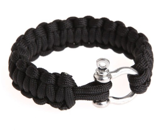 Para Outdoor Camping Wandern Stahl O-Ring Armband Schäkel Verschluss Cord Neu - Bild 3 von 6