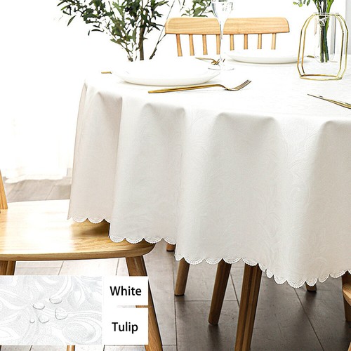 Table Cloth Waterproof, Oil-proof, Non-washable, Ironing Proof Round Table Cloth - Picture 18 of 30