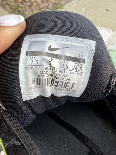 Zapatos Nike Dunk Sky High negros gamuza púrpura cuña para mujer talla 10 528899-014 - Imagen 8 de 8