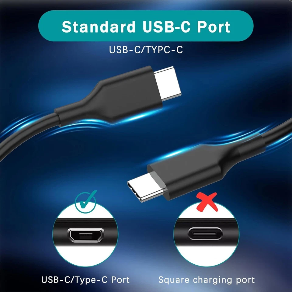 Adaptador Cargador Portátil Chromebook 45W USB-C para HP, Lenovo, Dell, Samsung, Acer Foto 3 de 4