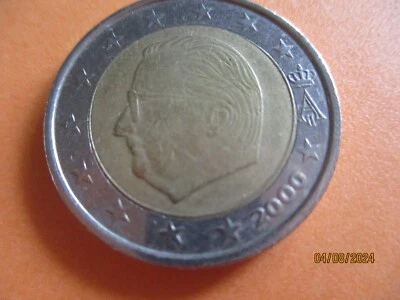 pièce 2 euro belgique année 2000 - Photo 1/2