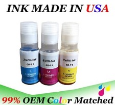 A Color set of GI-11 GI 11 Ink Bottle use for Canon PIXMA Megatank G2160 G3160