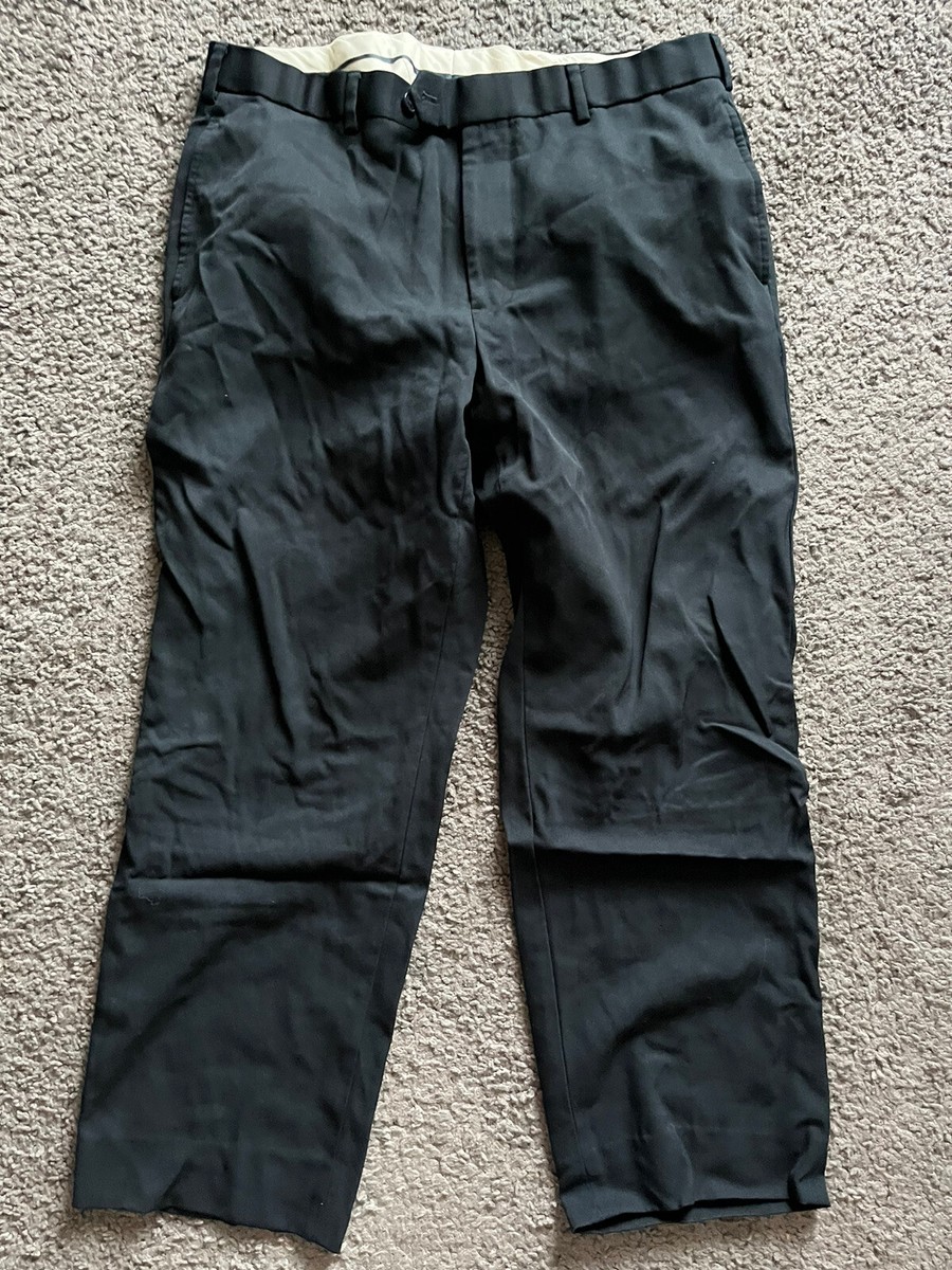 Brooks Brothers 1818 Madison Dress Pants 100% Wool Black Mens Sz 35x27 |  eBay
