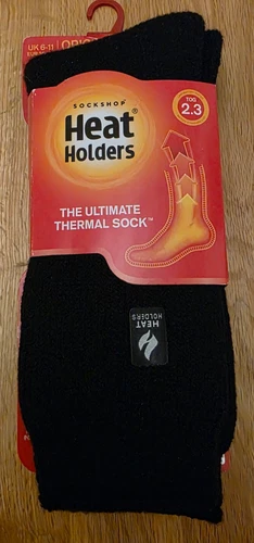 Heat Holders - Mens Thick 2.3 TOG Winter Warm Thermal Socks Size 6-11 uk