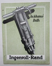 1931 Trade Catalogue JACKHAMMER DRILLS Ingersoll Rand Co Ltd COAL MINING Quarry