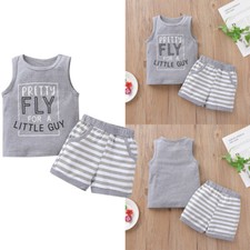 Baby Cotton Sets Leisure Sports Boy T-Shirt Tops  Shorts Sets Toddler Clothing