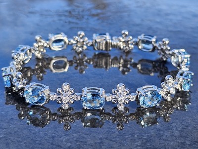 aquamarine tiffany bracelet
