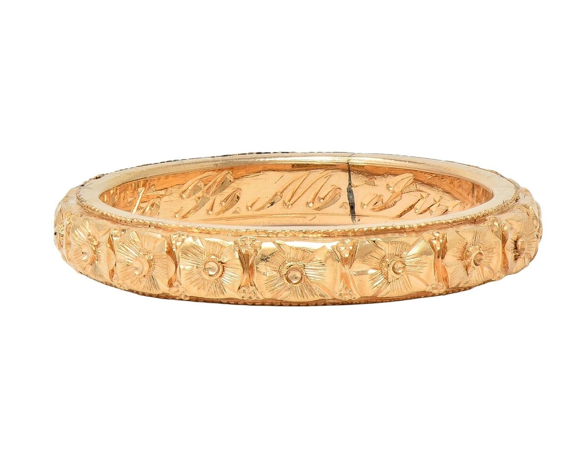 Art Deco 1922 14 Karat Yellow Gold Antique Orange Blossom Art Deco 1922 14 Karat Yellow Gold Antique Orange Blossom