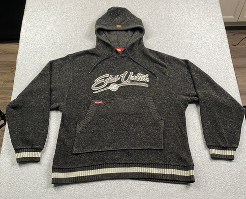 VINTAGE Ecko Unltd Sweater Hoodie Mens XL Wool Blend Knit Streetwear 90s KOREA - 第 1/17 張圖片
