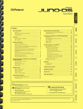 Roland Juno-DS Keyboard Synthesizer 4-in-1 OWNER'S MANUAL