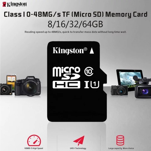 Kingston Micro SD 32GB SDHC Memory Card Mobile Phone Class 10 With SD ADAPTER - Picture 4 of 12