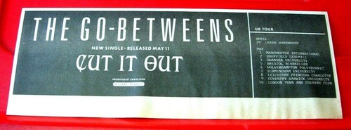 The Go-Betweens Cut It Out/Tour Vintage ORIG 1987 Press/Magazine ADVERT 11"x 4"