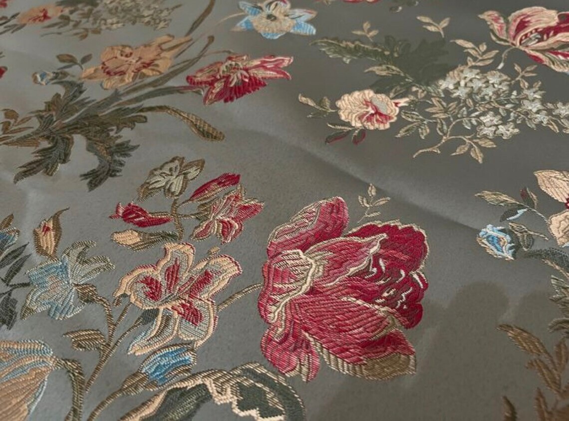 Damascus fabric STYLE San Leucio Printed Fabric, Italian Fabric 50x280cm