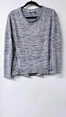 ATHLETA Gray Long Sleeve Pullover Side Zippers Women Sweater (XXS)