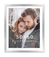 Bilderrahmen Frame Fotorahmen Rahmen Bilder Foto Posterrahmen Silber 50X60 Cm