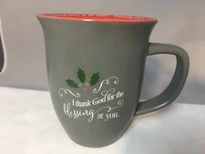 ABBEY GIFT COFFEE MUG FRIENDSHIP FRIEND LOVES ALWAYS PROBERBS 17:17 PORCELAIN A+