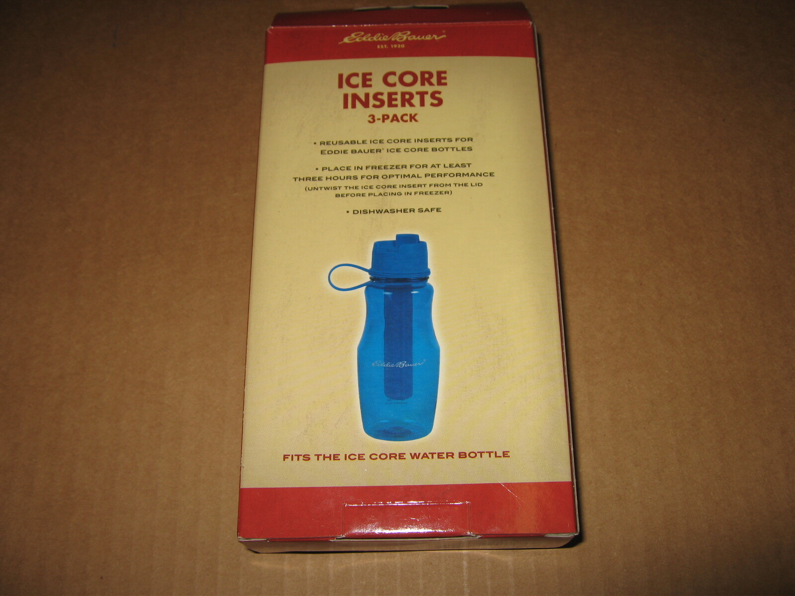 Eddie Bauer Water Bottle Reusable Ice Core Inserts 3 pack | eBay